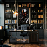 Futuristic Cyborg Sentinel Poster PosterGoat