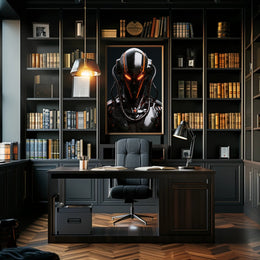 Futuristic Cyborg Sentinel Poster PosterGoat