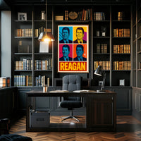 Ronald Reagan Pop Art Tribute Poster Decoration PosterGoat