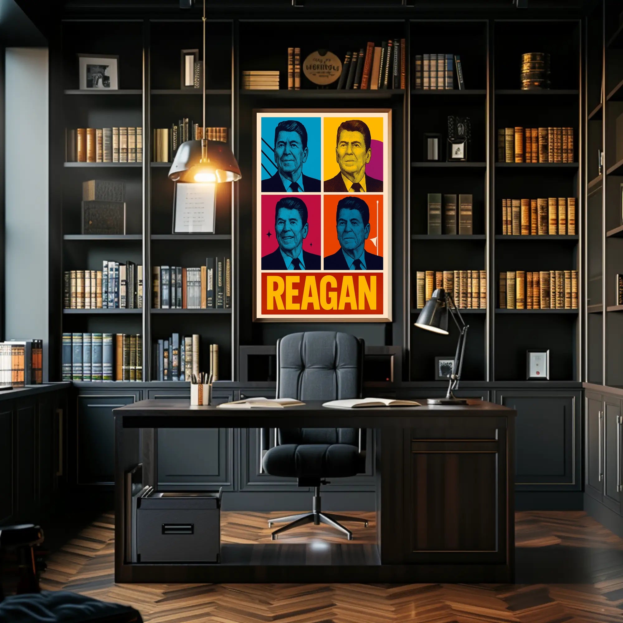 Ronald Reagan Pop Art Tribute Poster Decoration PosterGoat