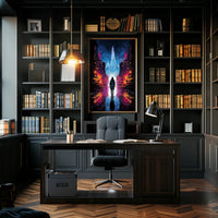 Neon Cityscape Poster