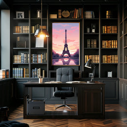Eiffel Tower Sunset Dreamscape Urban or Cityscape Poster