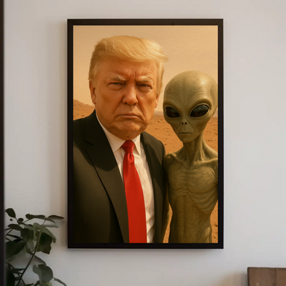 Donald Trump Alien Mars Photo Poster