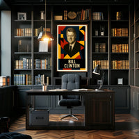 Bill Clinton 42nd President of the United States Abstract Pop Poster