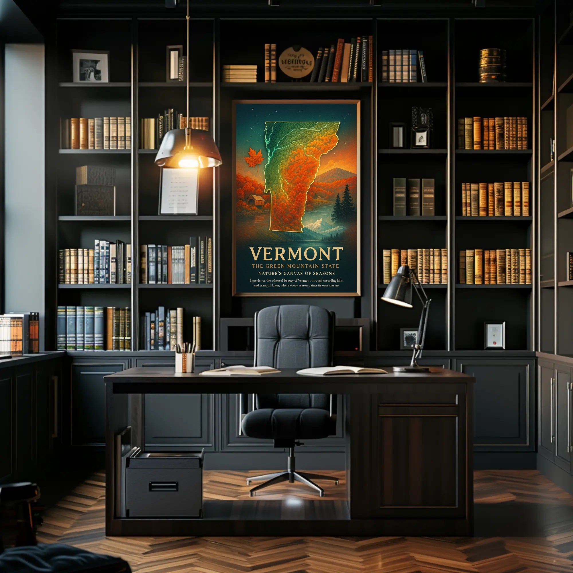 Vermont Nature's Canvas of Seasons Poster