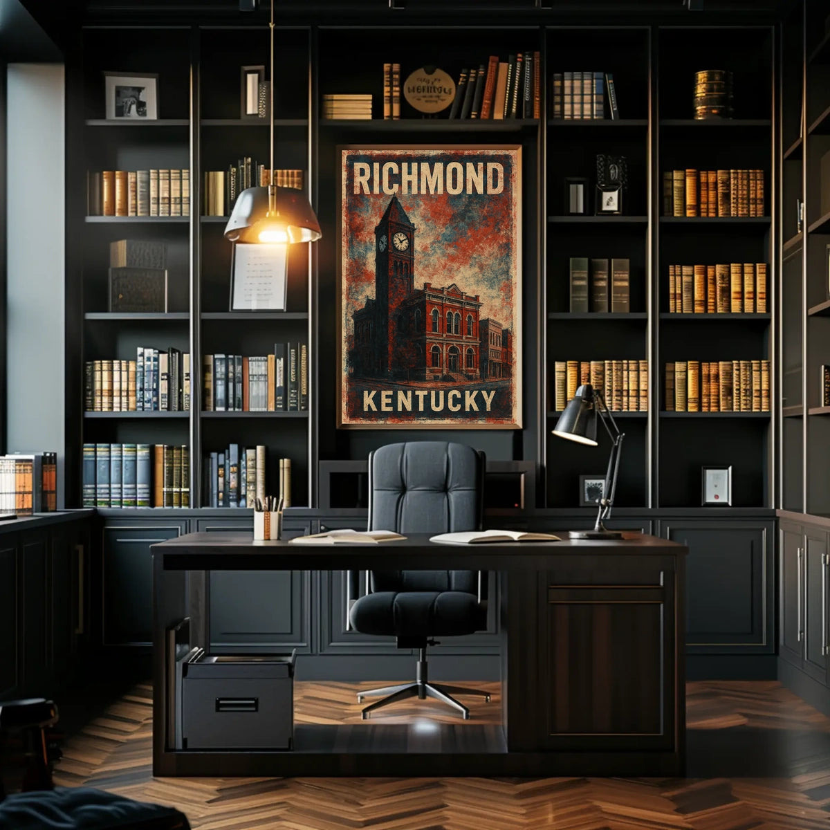 Richmond Kentucky Cityscape Photography Realism Chic Poster