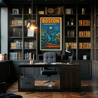 Boston A Celebration of History and Modernity Poster PosterGoat