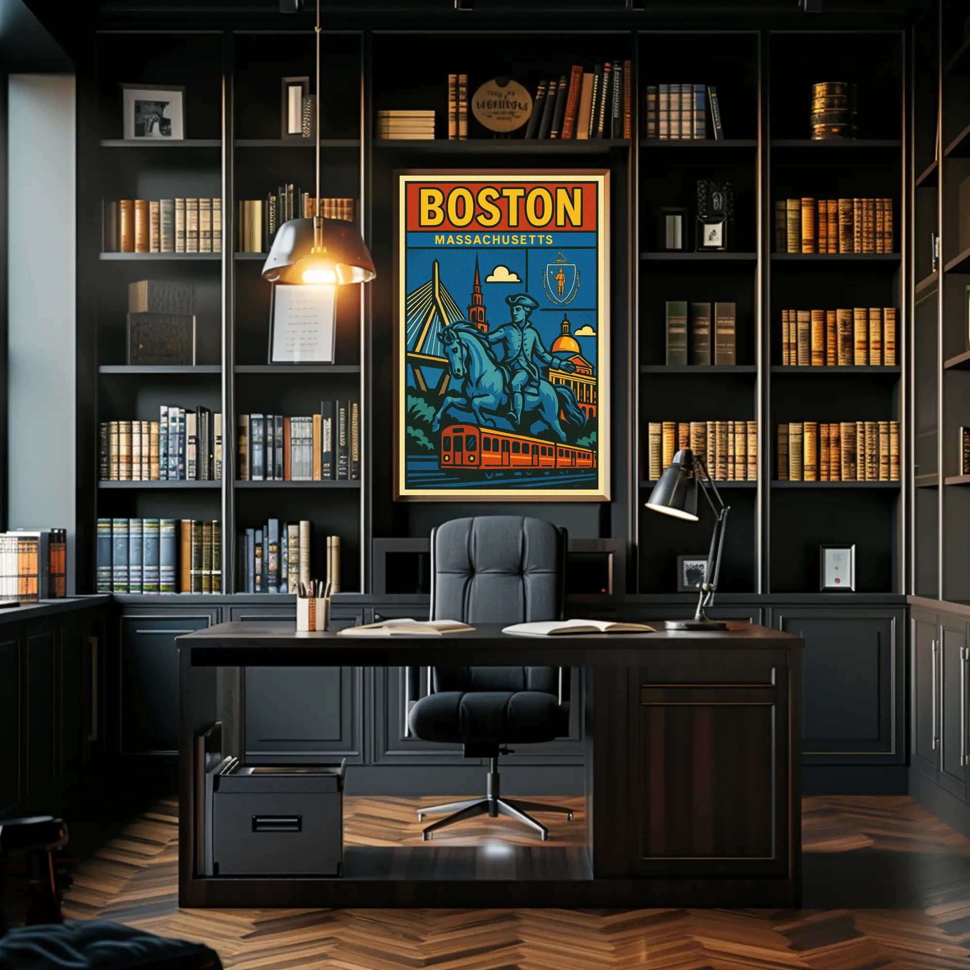 Boston A Celebration of History and Modernity Poster PosterGoat