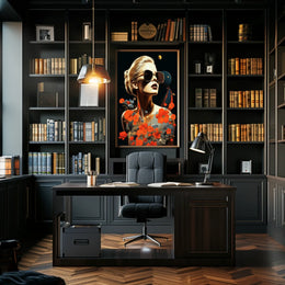 Surreal Woman Celestial Dreamscape Abstract or Artistic Poster