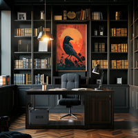 The Majestic Crow Art Print Poster for Home Decor and Nature Lovers PosterGoat