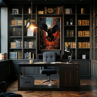 The Majestic Eagle In Urban Chaos Poster PosterGoat