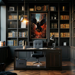 The Majestic Eagle In Urban Chaos Poster PosterGoat