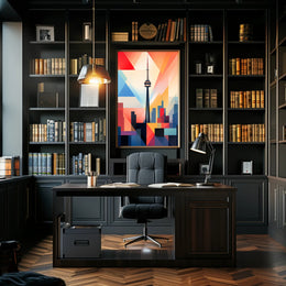Geometric Skyline Poster