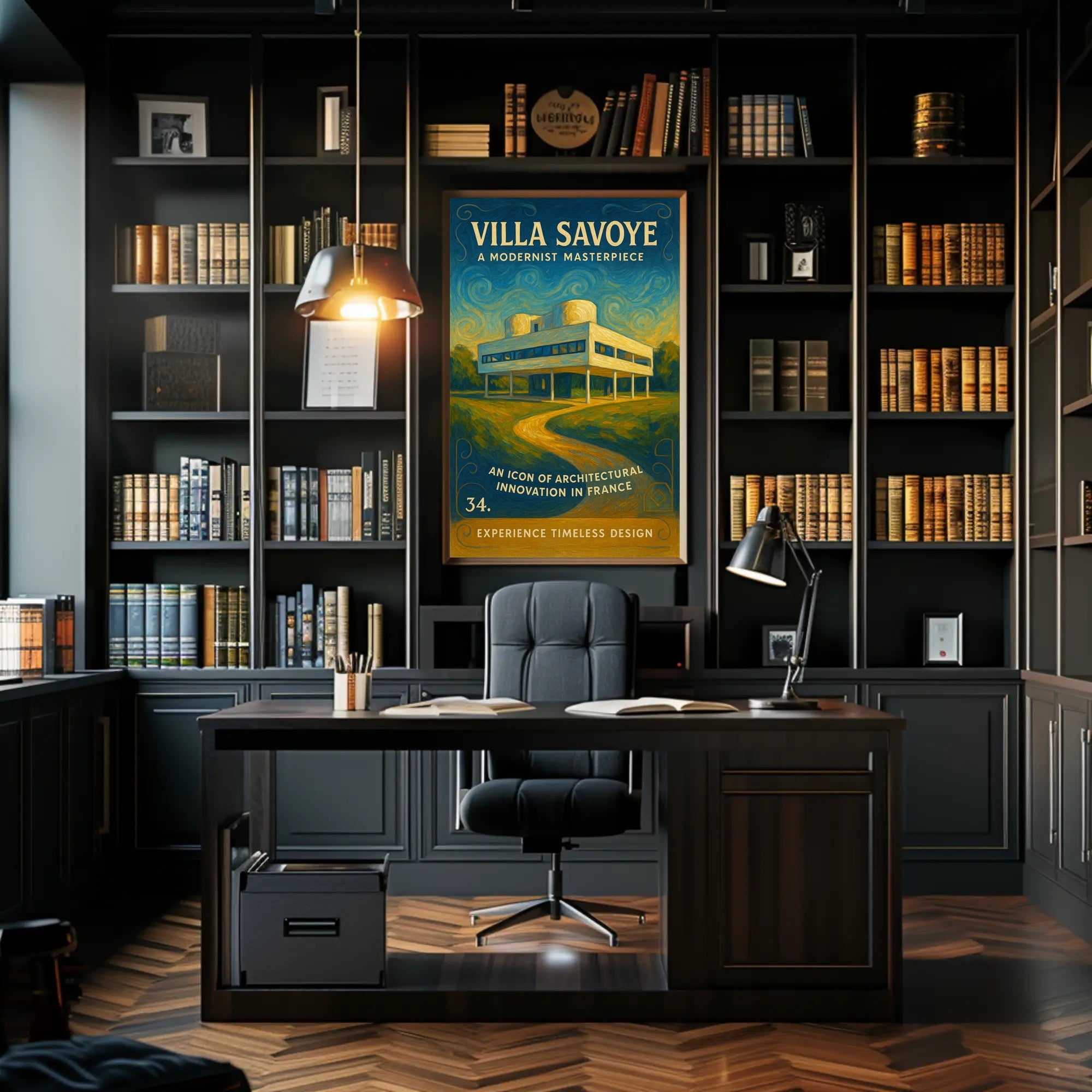 Villa Savoye A Modernist Masterpiece Poster PosterGoat