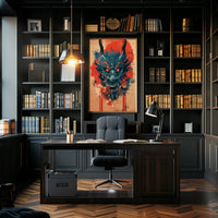 Dragon's Fury: A Mythical Creature Fantasy Mythology Poster PosterGoat