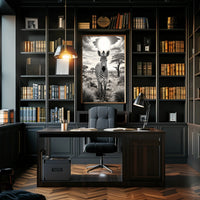 Zebra In The Savannah Poster