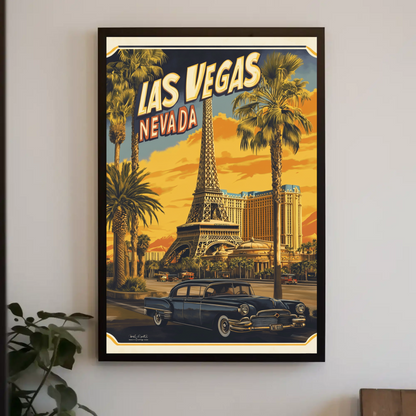 Las Vegas Retro Poster Vintage Style Poster
