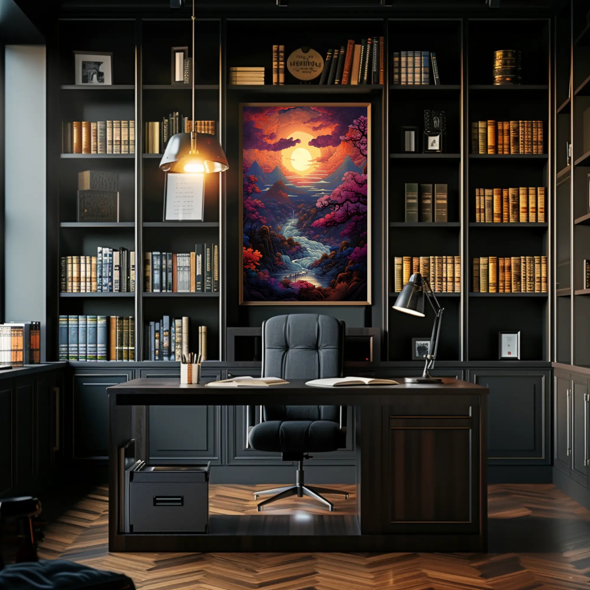 Enchanted Sunset Landscape Poster