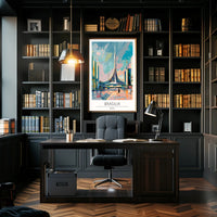 Brasília Illustrated Poster PosterGoat
