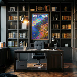 Amalfi Coast Dreamscape Poster Wall Art 18x24 Edition
