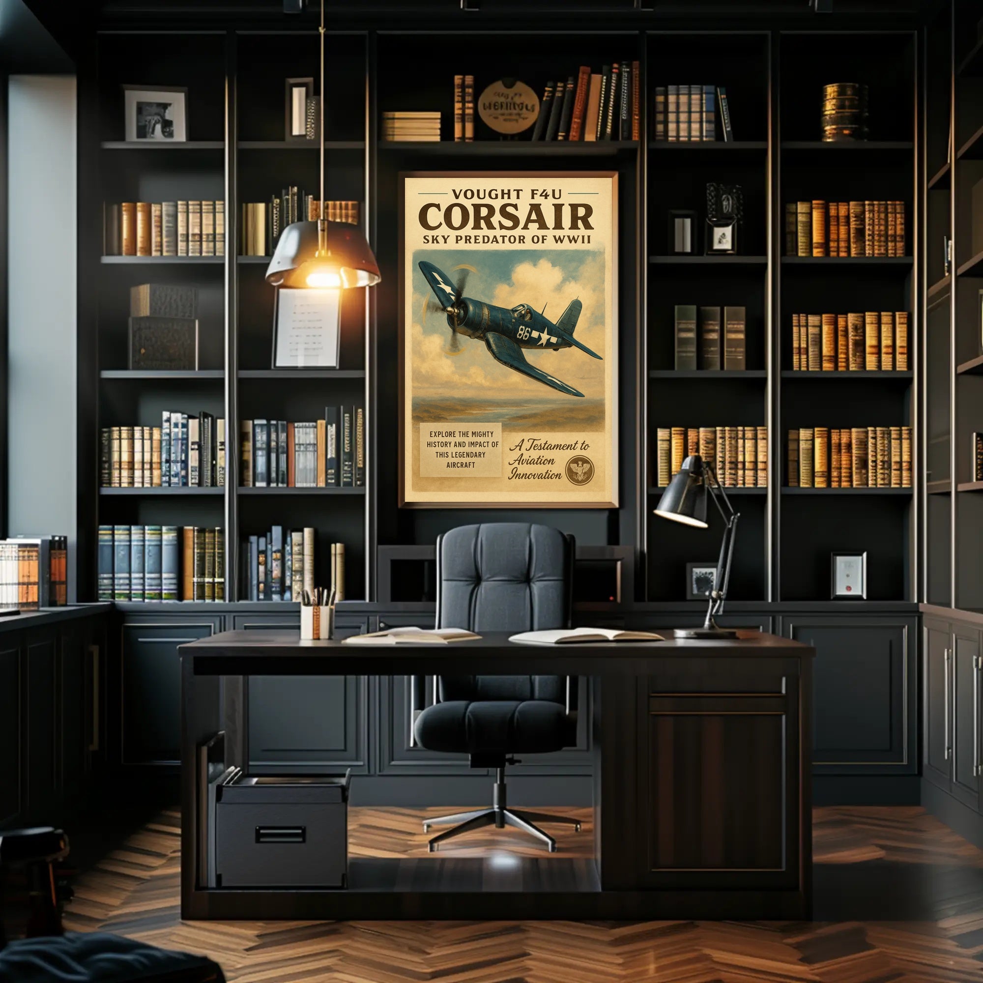 Vought F4U Corsair: Sky Predator of WWII Poster