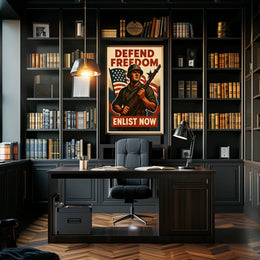 Defend Freedom Enlist Now Poster