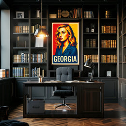 Georgia Vibrant Portrait Poster