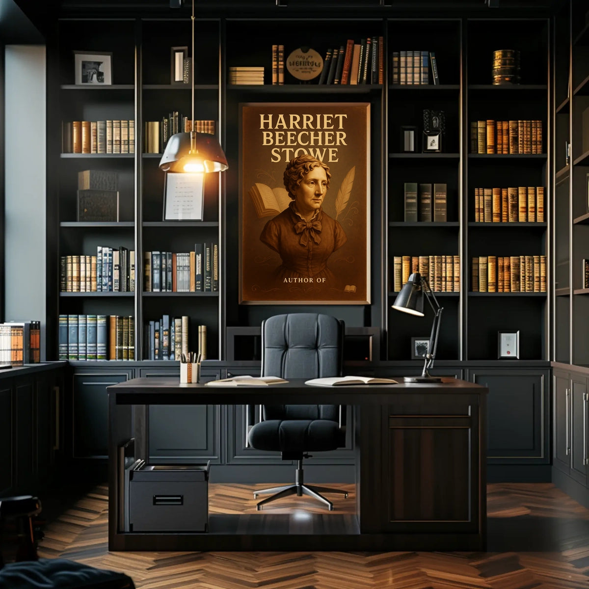 Harriet Beecher Stowe Literary Icon Poster