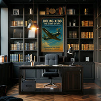 Boeing XF8B Vintage Aviation Poster, 1944 Design