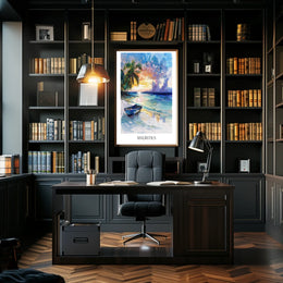 Mauritius Serene Beachscape Poster