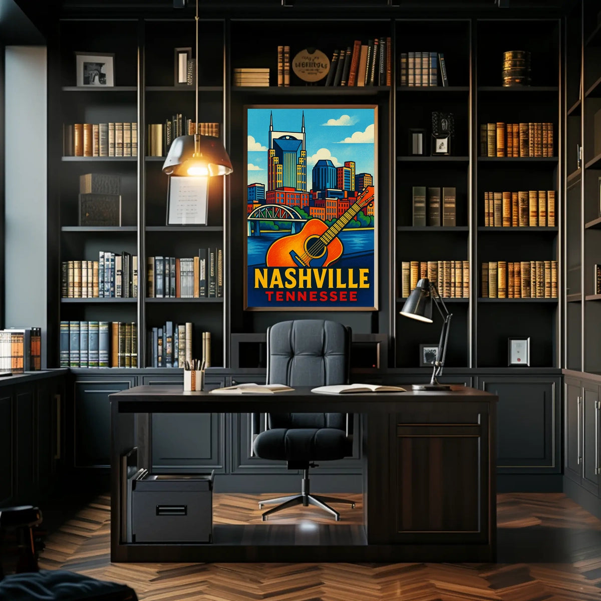Nashville Pop Art Poster