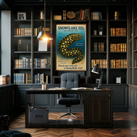 Snowflake Eel Saltwater Fish Poster