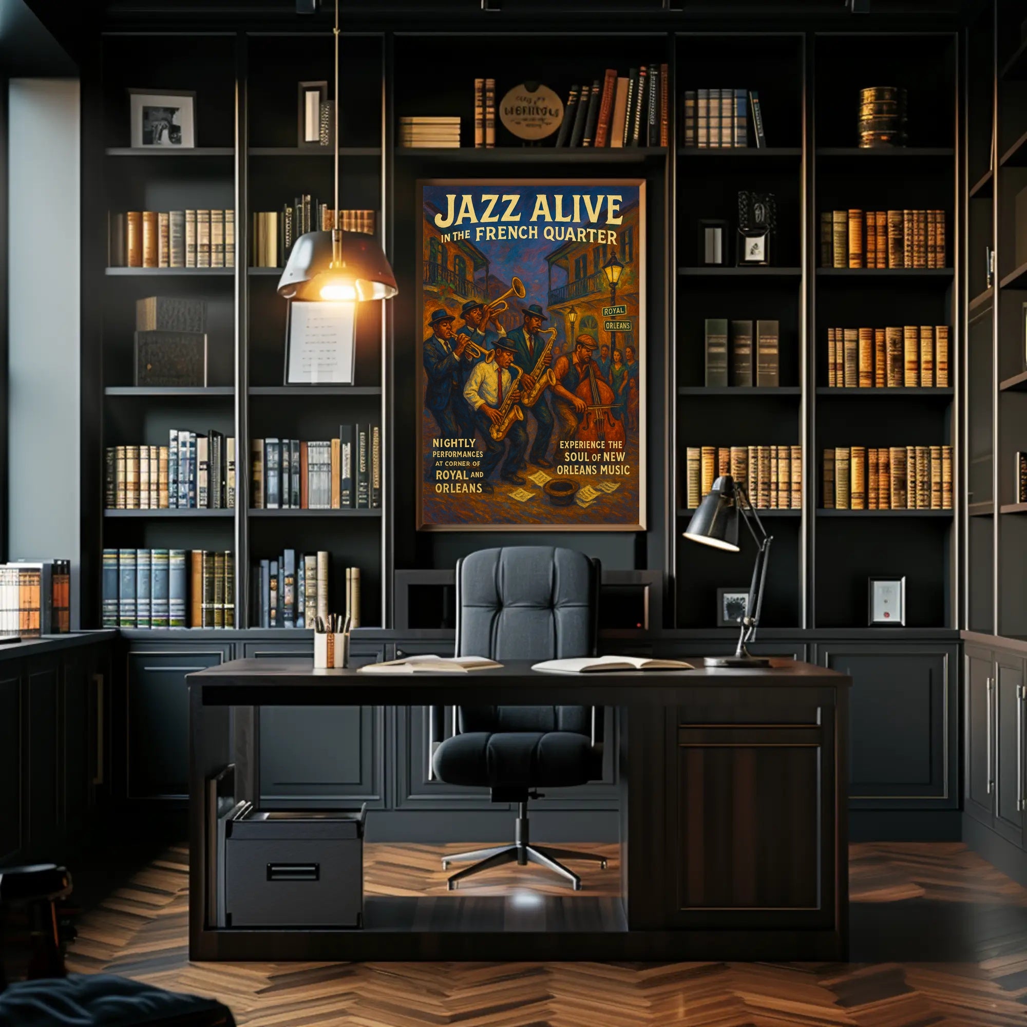 Jazz Performance in New Orleans Music or Concert Poster