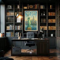 New York Iconic Landmarks Poster