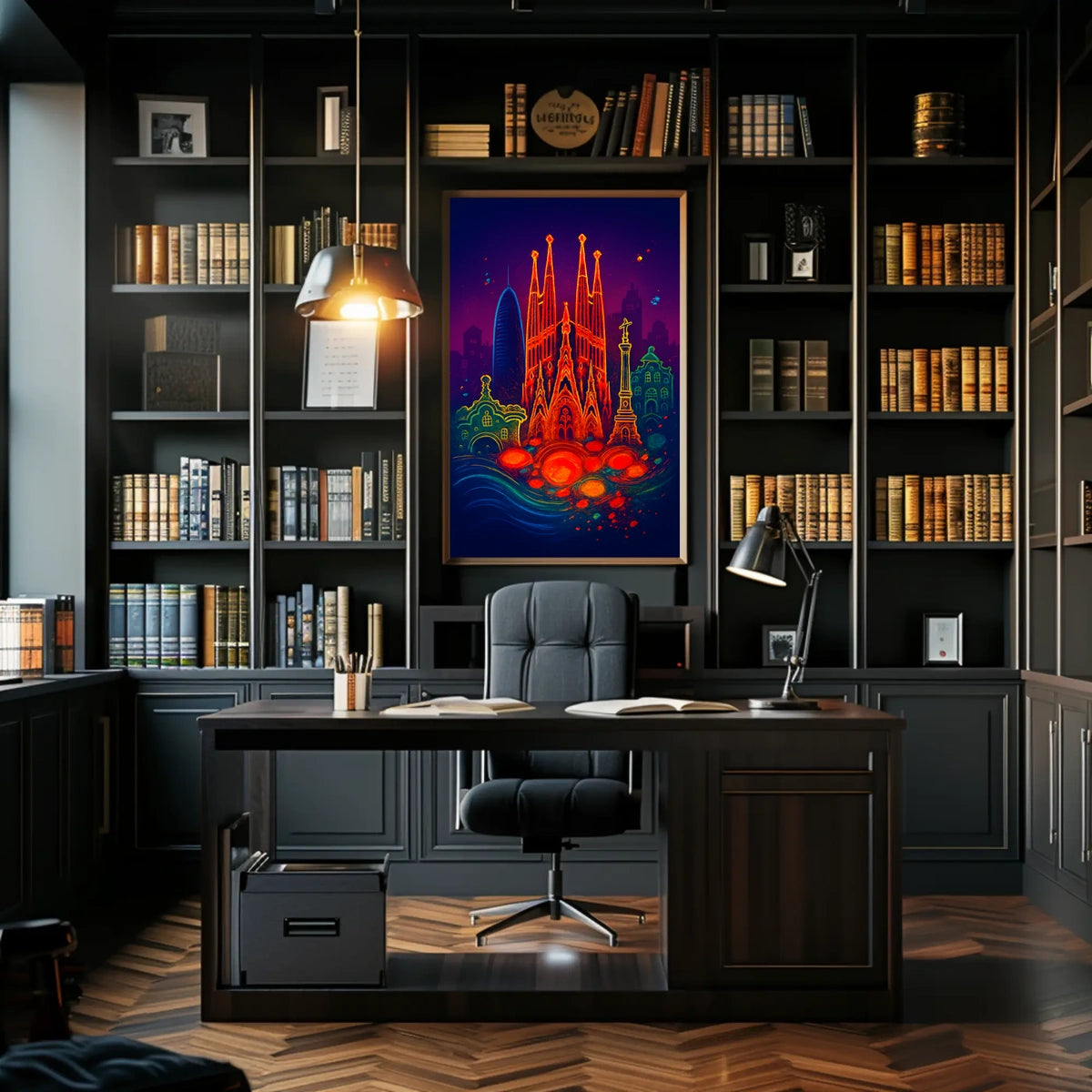 Barcelonas Iconic Landmarks Poster