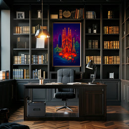 Barcelonas Iconic Landmarks Poster