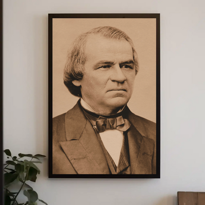 Andrew Johnson 17th President Sepia Photo