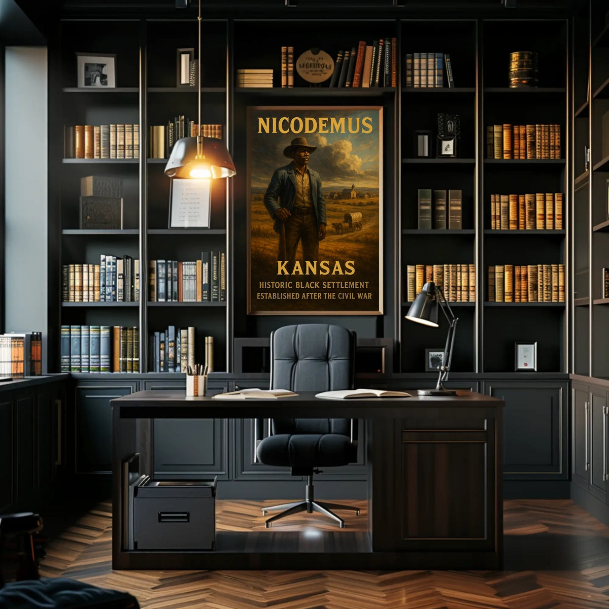 Nicodemus, Kansas Historic Black Poster