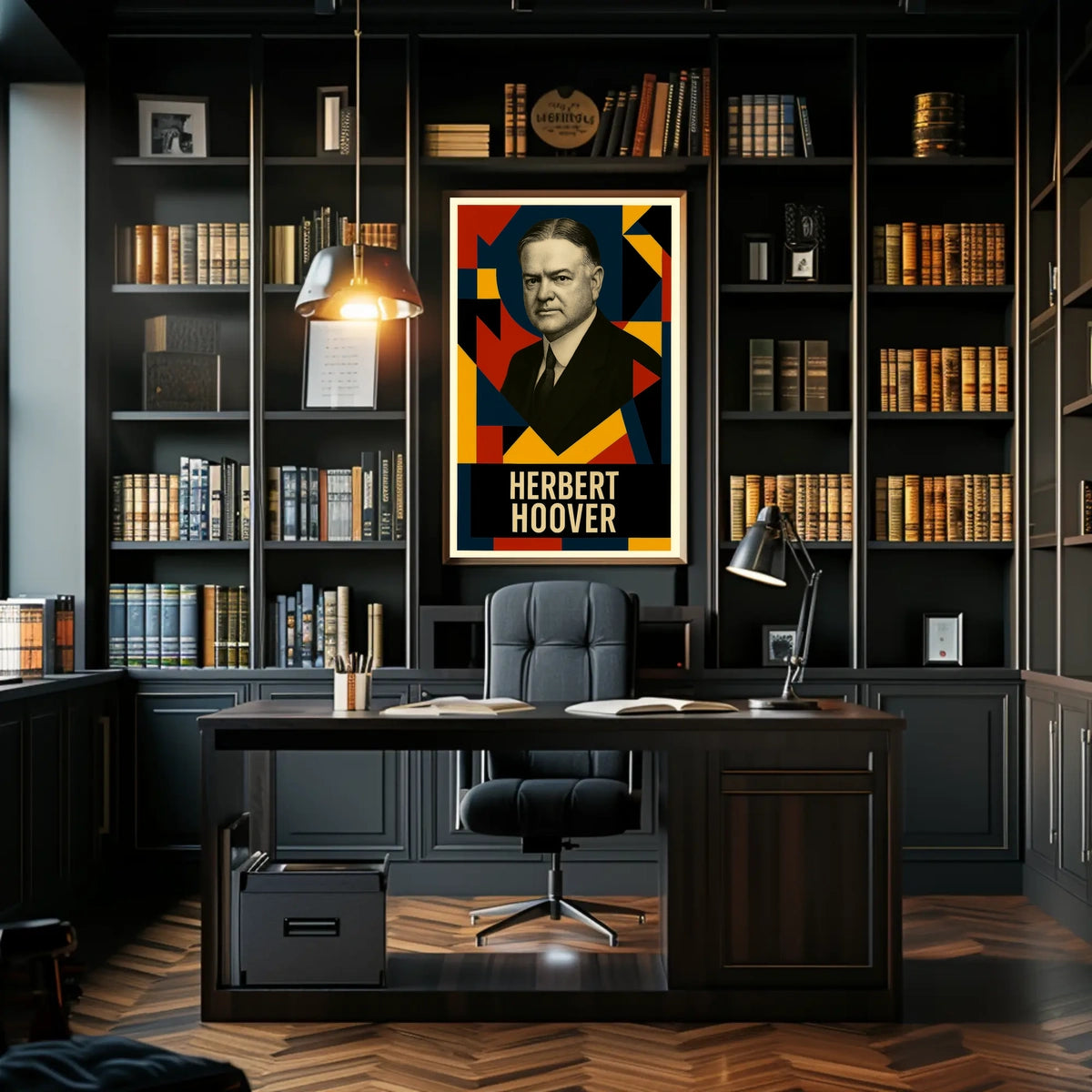 Herbert Hoover 31st President of the United States Abstract Pop Poster
