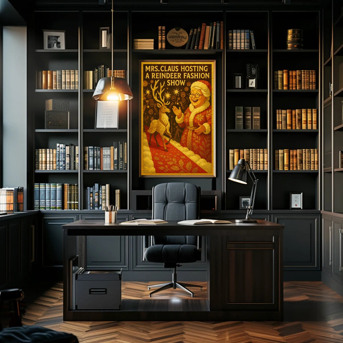 Mrs. Claus Hosts a Reindeer Fashion Show Poster