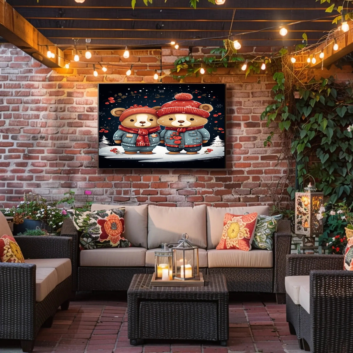 Winter Wonderland Bears Poster