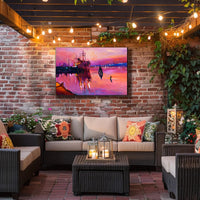 Sunset Harbor Serenity Poster