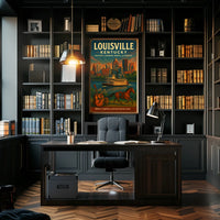 Louisville, Kentucky The Heart of Bourbon, Horses, and Heritage Poster