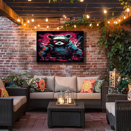 Cyberpunk Panda Poster