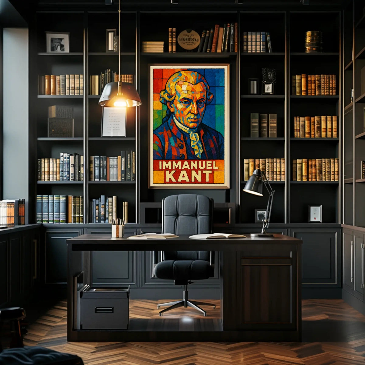 Immanuel Kant Philosophical Icon Poster