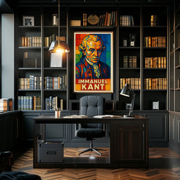Immanuel Kant Philosophical Icon Poster