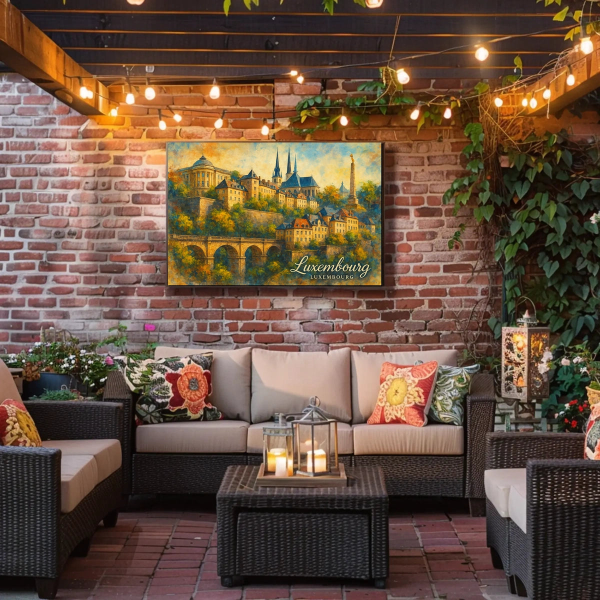 Luxembourg Cityscape Wanderlust Photography Realism Poster