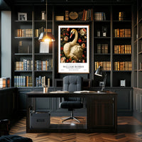 William Morris-Inspired Artistic Poster with Floral Elegance