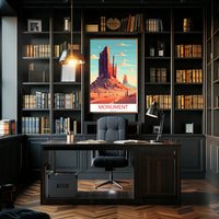 Monument Valley Sunrise Adventure Travel Poster