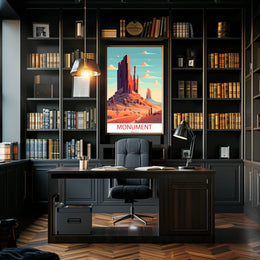 Monument Valley Sunrise Adventure Travel Poster